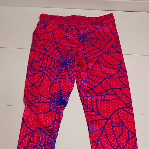 Spider web leggings pink and purple size small. Yoga kickboxing  gym - Picture 1 of 3